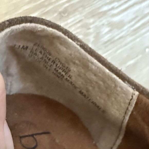 NEW B.O.C. by Born Womens Suede Leather Brown Moccasins Loafers Shoes Sz 11 - Picture 6 of 11